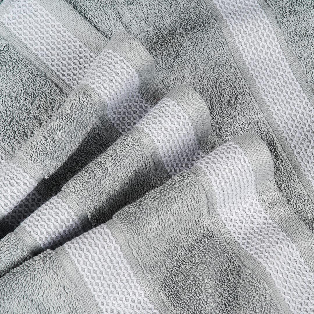 CASA COPENHAGEN Solitaire Towel Set, designed in Denmark, 600 g/m², Hotel & Spa, Kitchen & Bathroom, 6-piece set with 2 bath towels, 2 hand towels