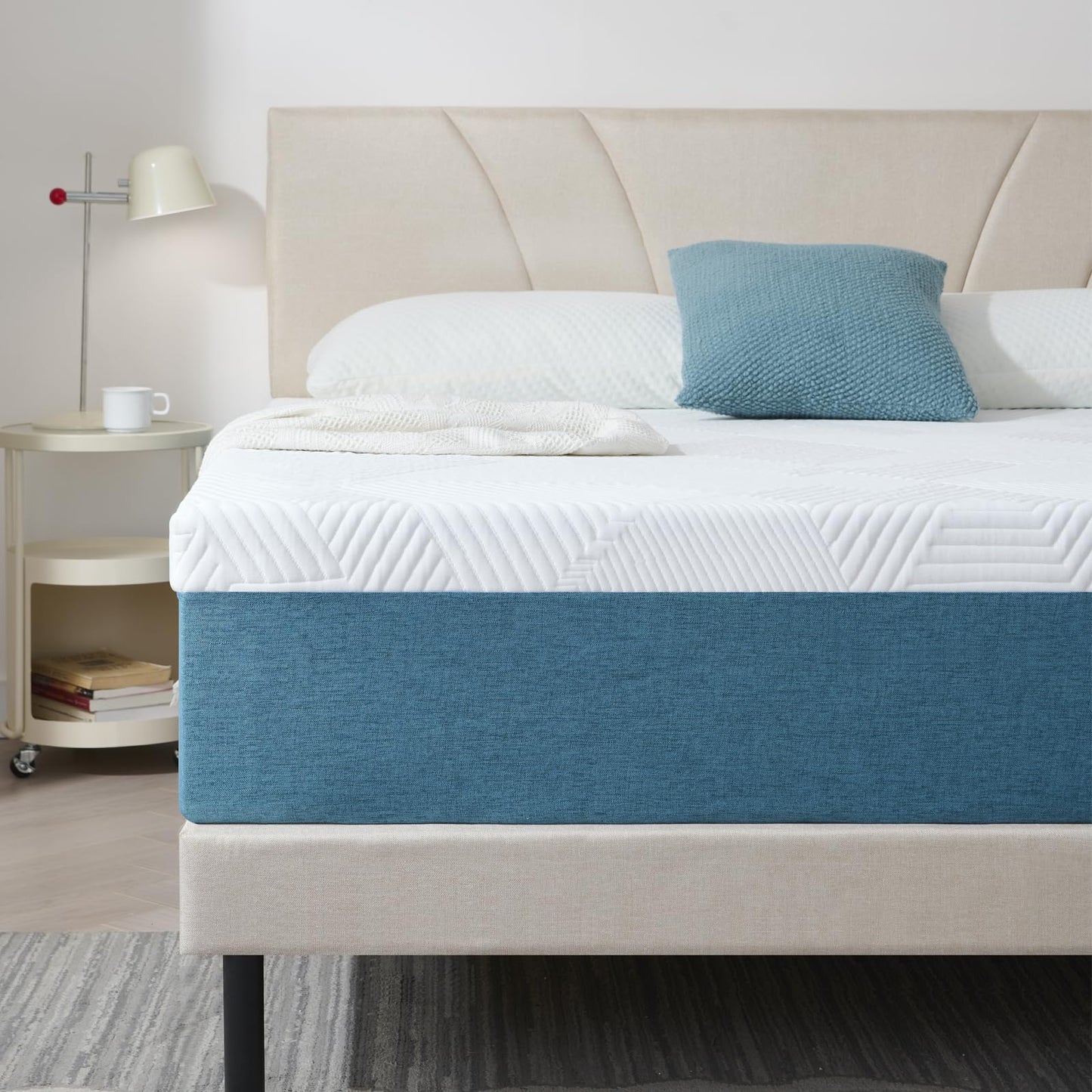 Hiimgo Single Memory Foam Mattress 90x190x25cm,Medium Firm