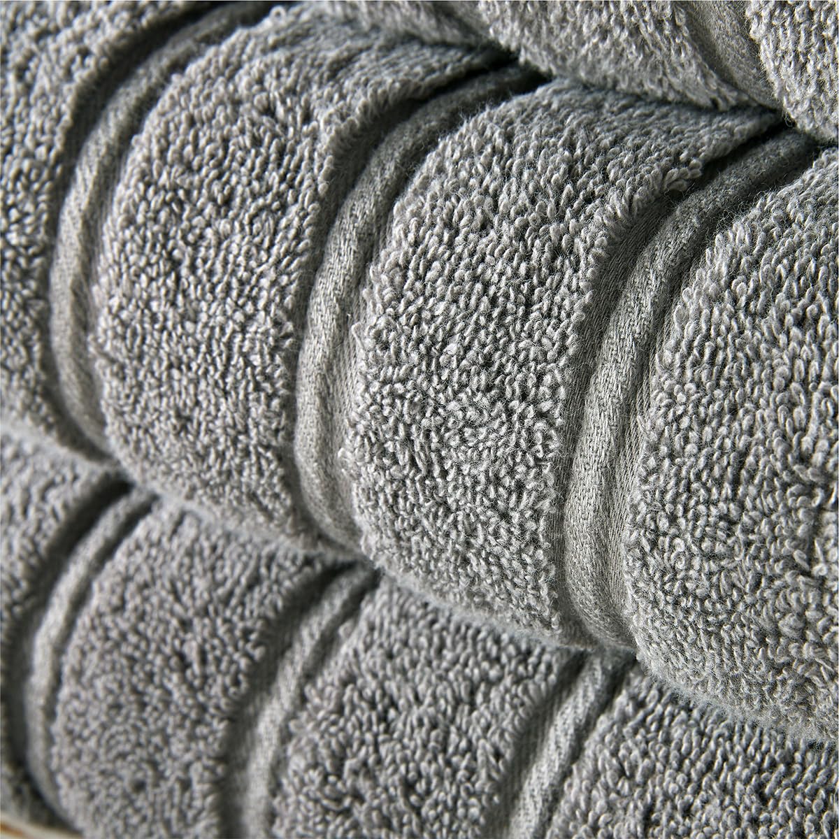 Christy Antalya Large Bath Towels | Set of 2 | 100% Turkish Cotton | 600GSM | Soft Plush Luxury Towel Set | 70cm x 125cm | Quick Dry | Storm Grey