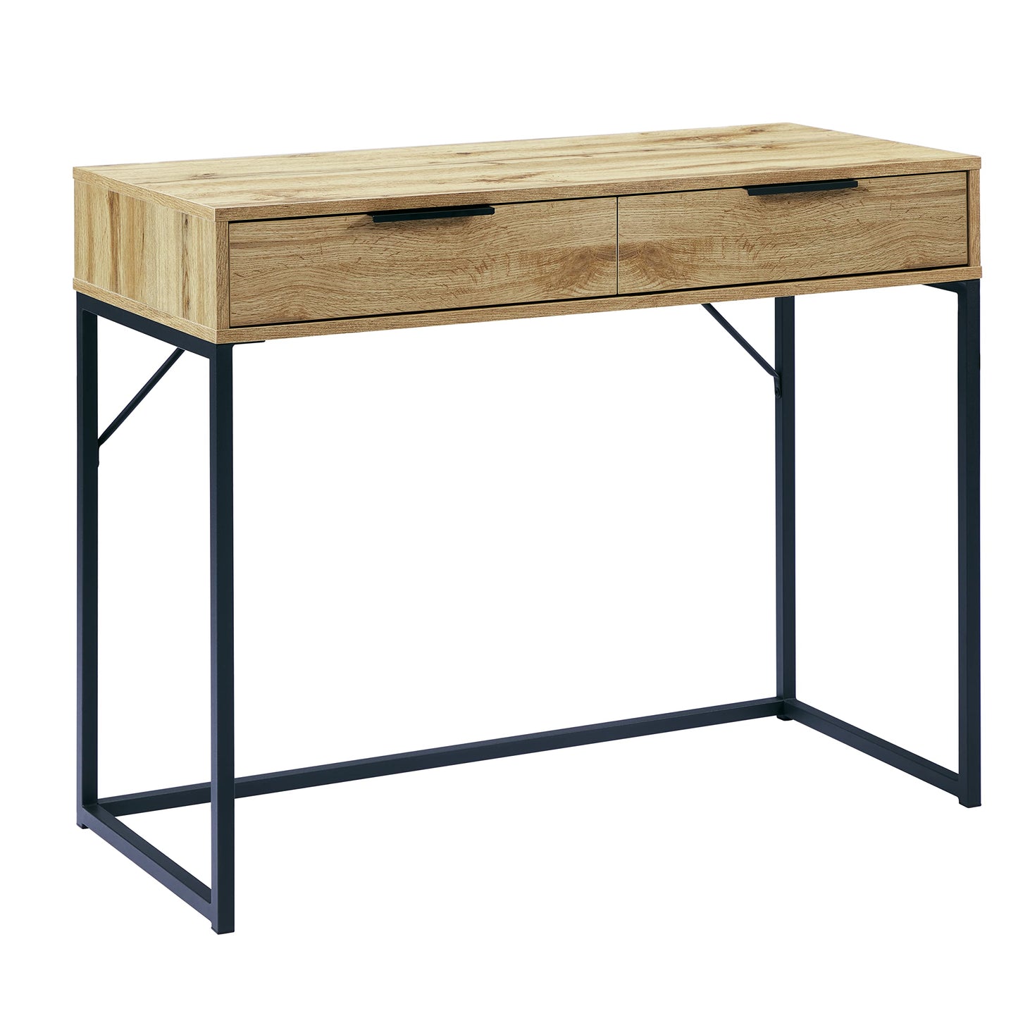 Julian Bowen Bali 2 Drawer Dressing Table/Desk - Oak Tables