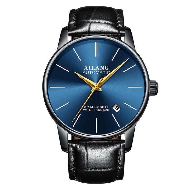 Men's Automatic Mechanical Watch - Rose Gold Black Premium Wrist Watch