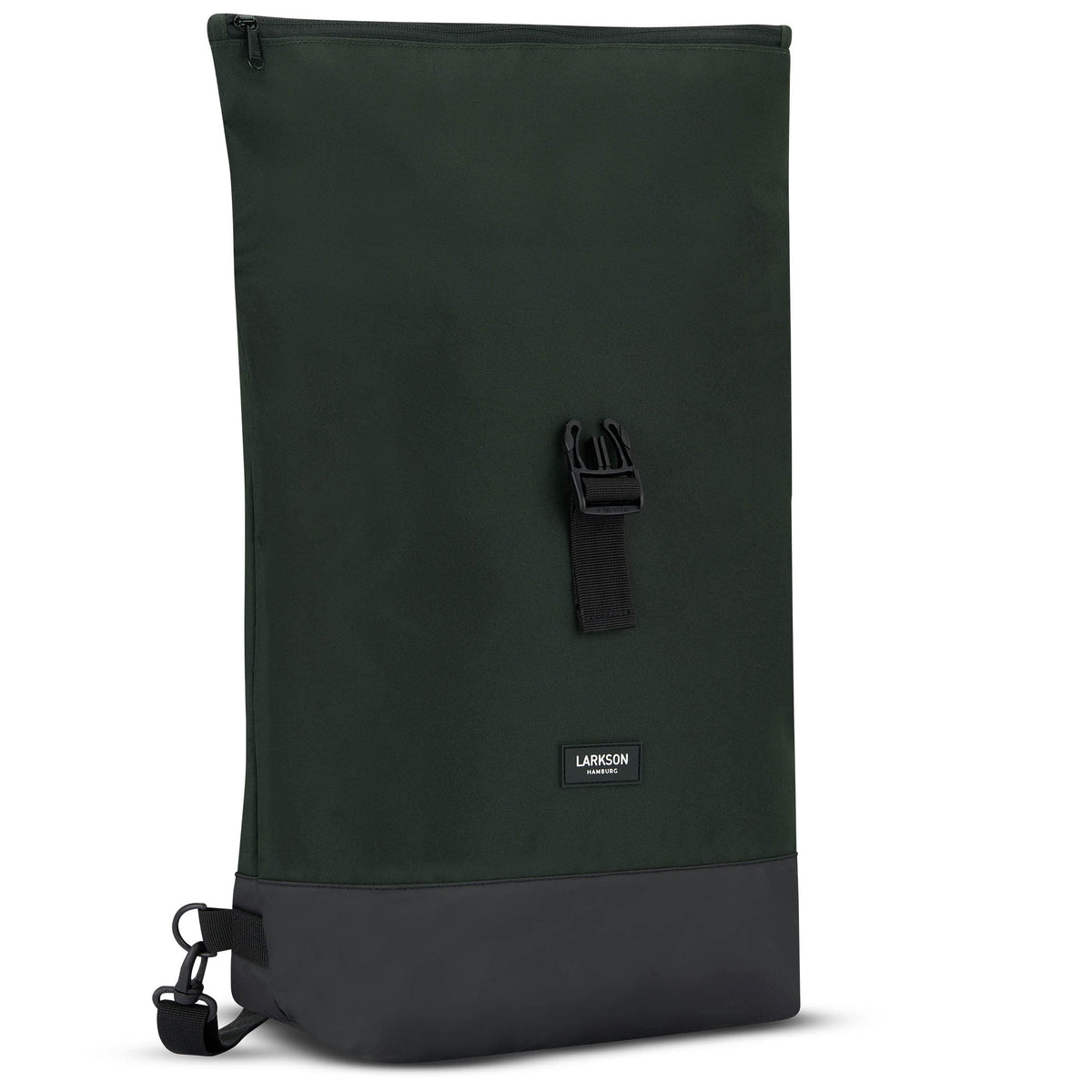 LARKSON Bike Pannier Dark Green - Tammo Bike - 2 in 1 Cycle Backpack & Bicycle Bag for Rear Carrier, Made of Recycled Material - Water-Repellent
