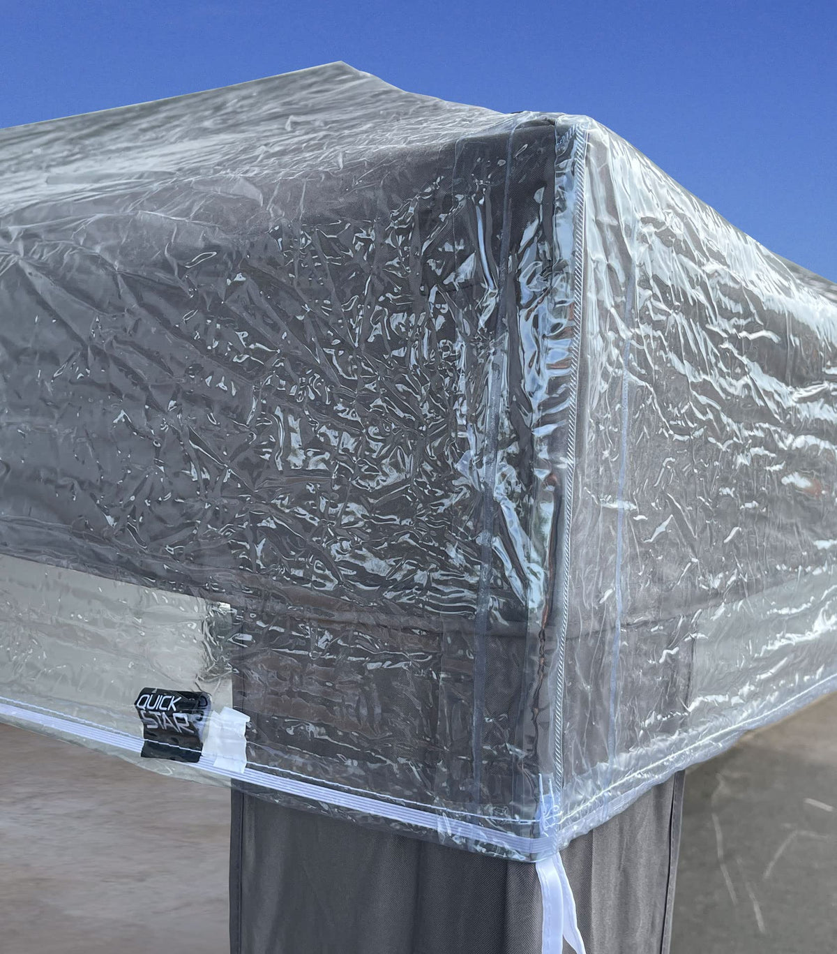 QUICK STAR Pavillon Schutzhaube 2x2m Wasserdicht Transparent
