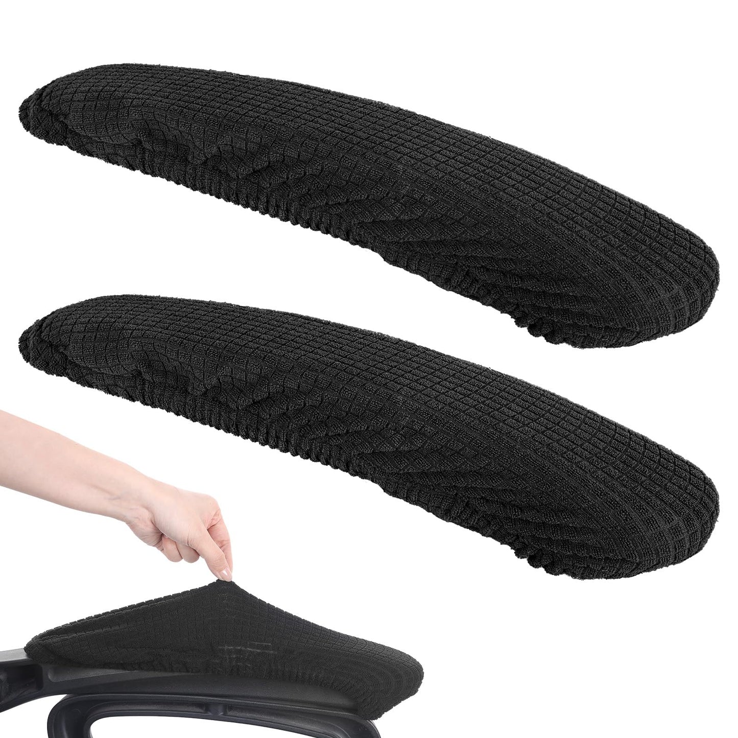 HJZHII 2Pcs Office Chair Armrest Covers, Removable Chair Arm Covers