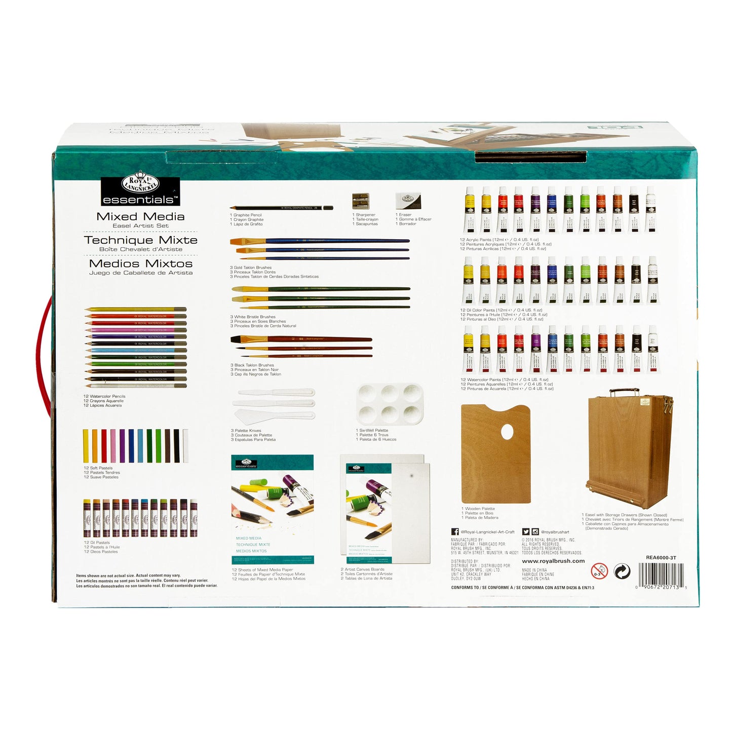 Royal & Langnickel All Media Easel Artist Set (104 Piece)