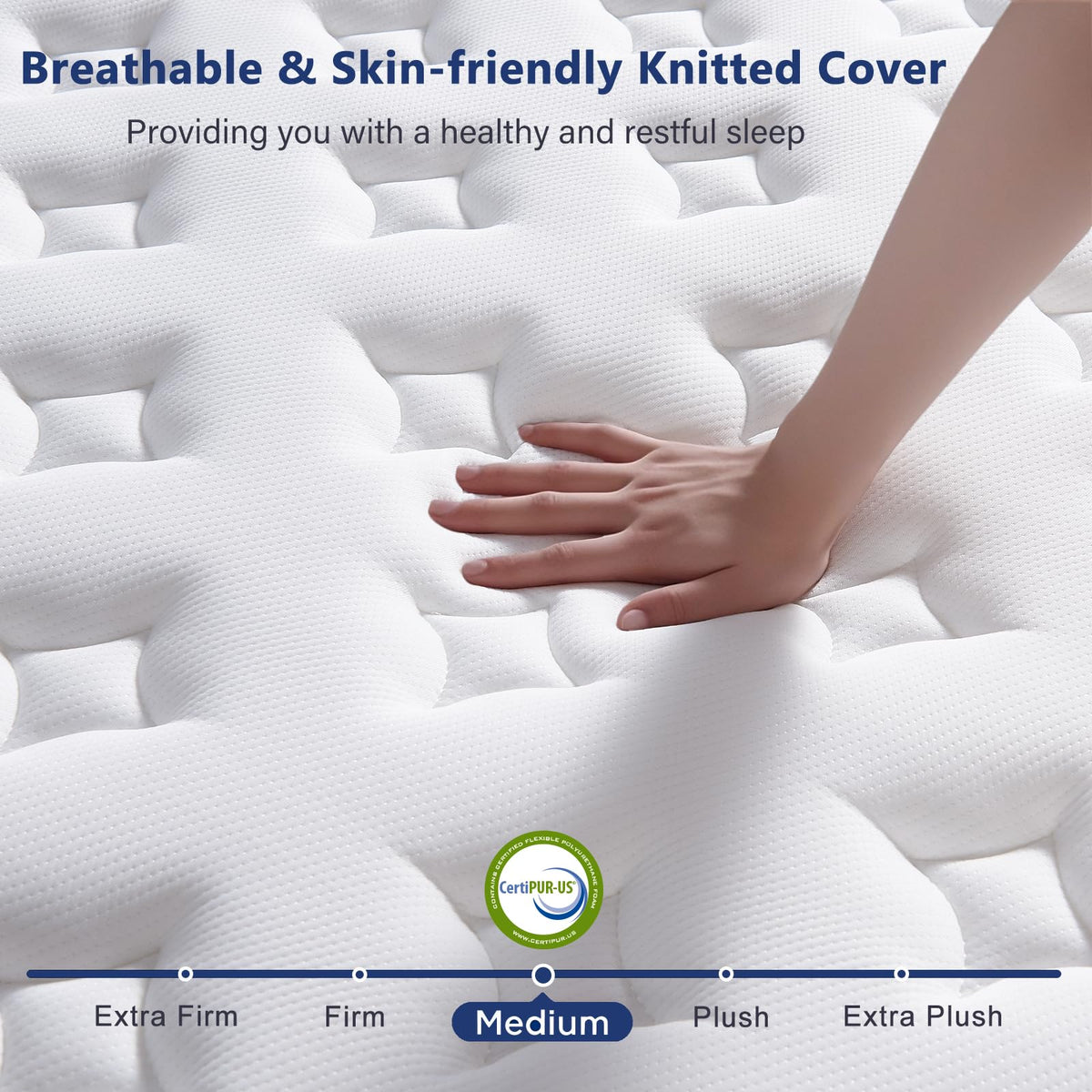 SEZMOONSI Super King Size Mattress 9.1 Inch, 6FT Hybrid Gel Memory Foam Superking Matress, Individually Pocket Sprung