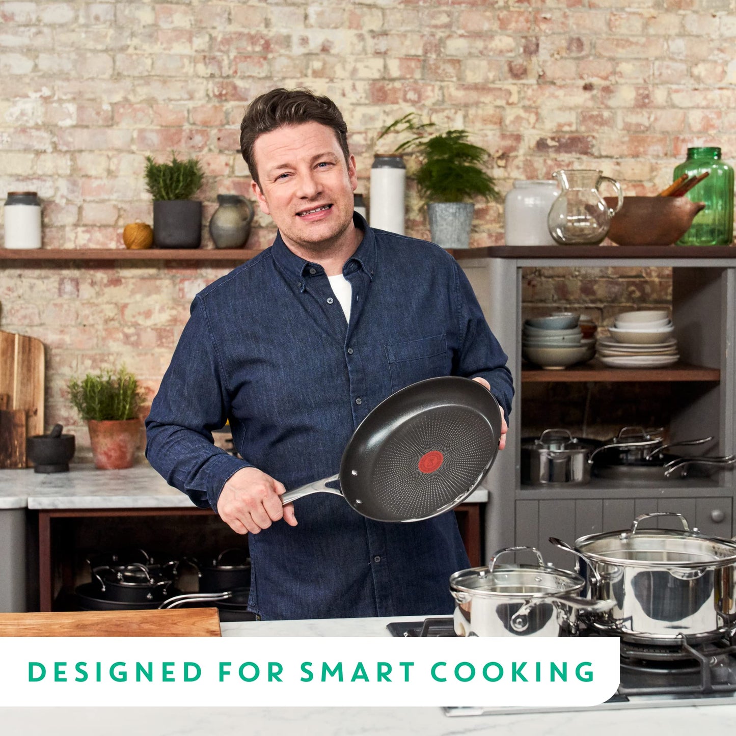 Tefal JO Cook's Direct SS 28cm Frypan