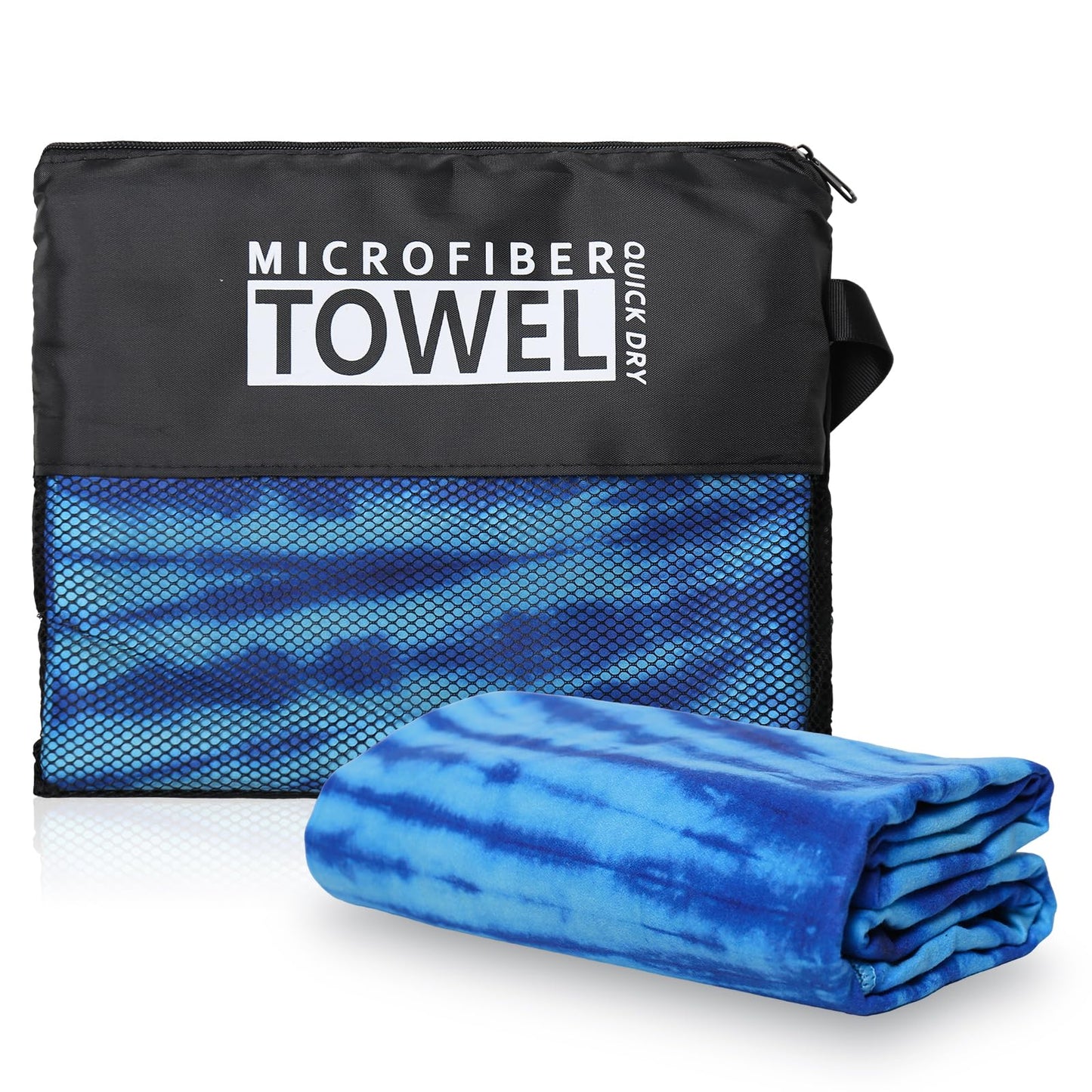 Vorvowry Microfibre Beach Towels for Adults Women Men Extra Large Lightweight Quick Dry Sand Free Travel Towel Double Sided Printing for Swim Sports