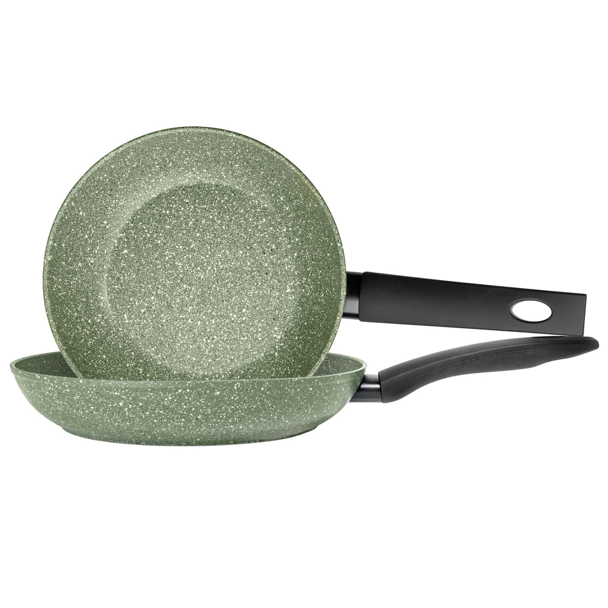 Prestige Eco Non Toxic Non Stick Frying Pan Set of 2 - Induction Frying Pans Set 20cm & 24cm, PFOA Free, Dishwasher Safe Cookware Made in Italy of