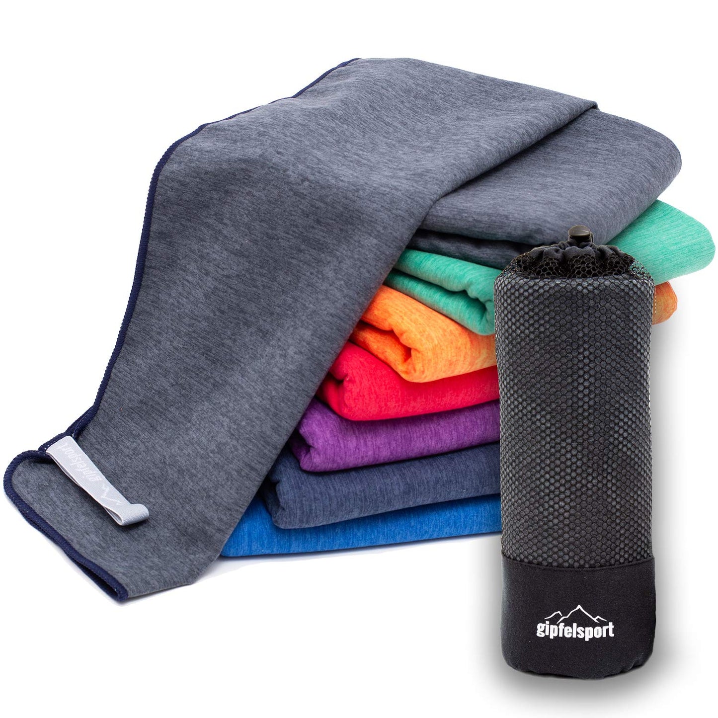 gipfelsport Microfibre Towel | Grey | XXL(200x90cm)