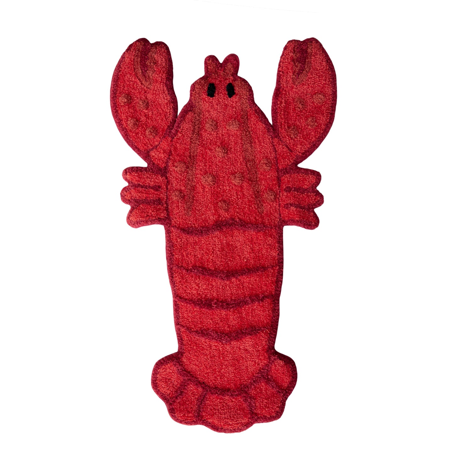 Sass & Belle Lobster Tufted Bath Mat ? Quirky Red Bathroom Rug, Fun Shower Mat for Kids & Adults ? Soft & Absorbent Bathroom Mat, Bath Rug for Home