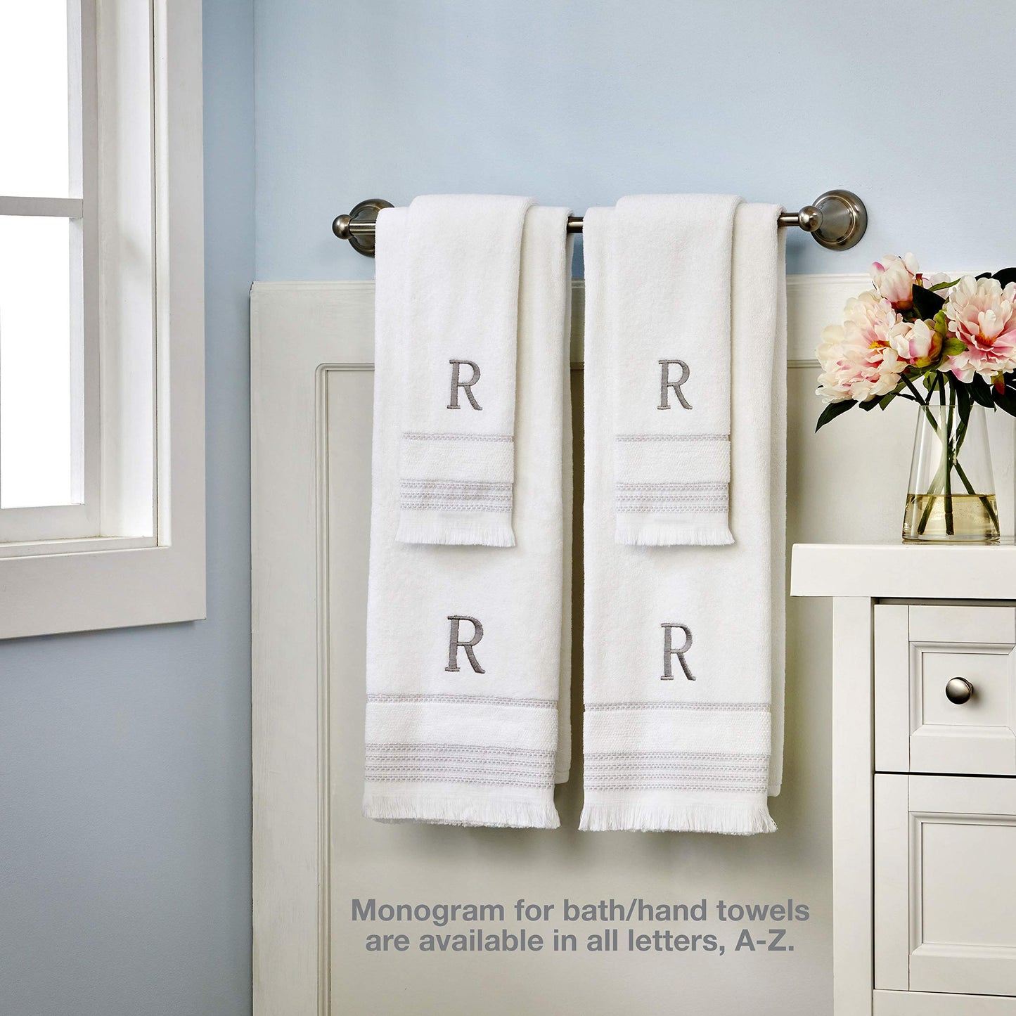 SKL Home Bath Towel, A, Cotton, White, 28x54