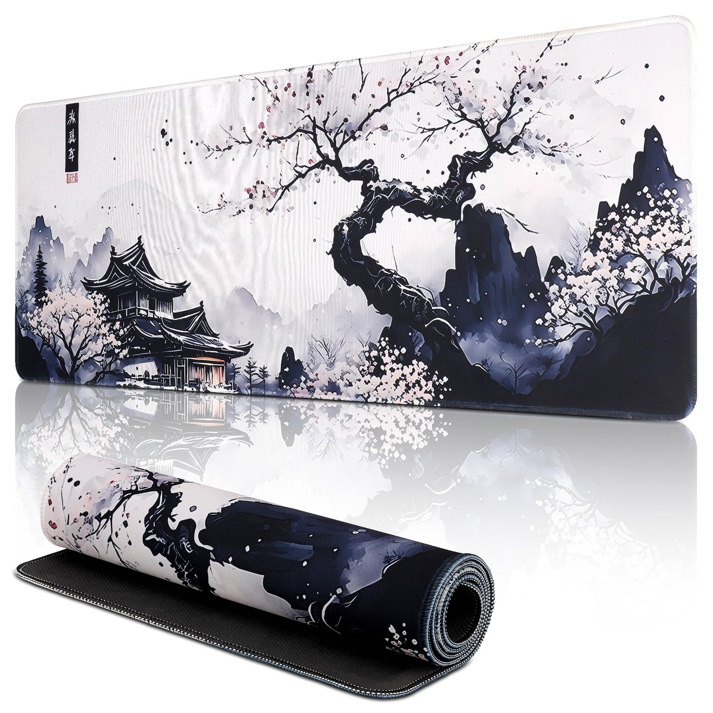 Yimomoyi Non Slip Mouse Pad, 90 x 40cm Mouse Mat Extended, Gaming Mousepad Waterproof, Mouse Mat with Rubber Base, Mouse Pad Laptop for Office and