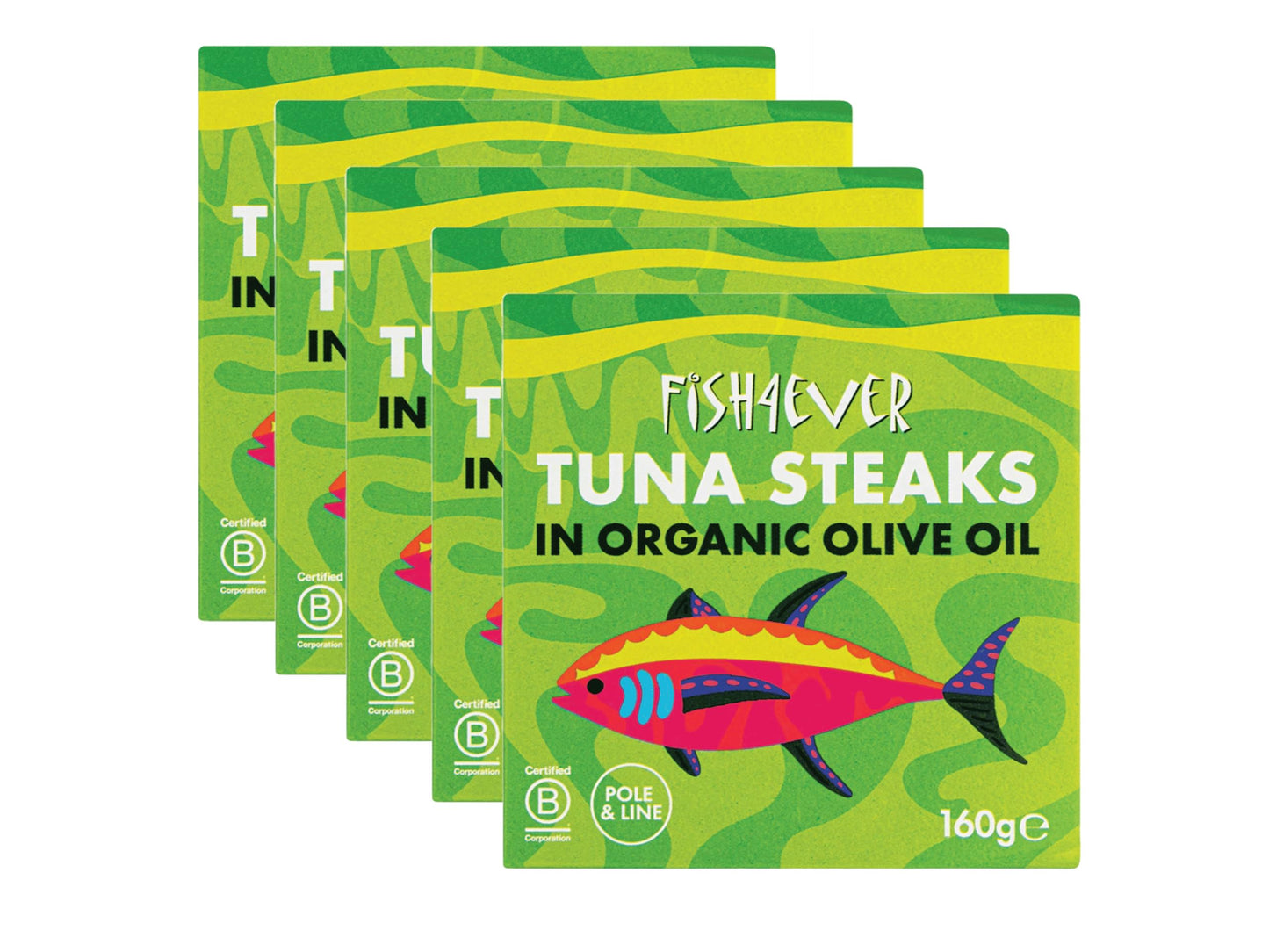 Fish 4 Ever | Azores Skipjack Tuna Steaks In Organic Olive Oil - Sustainably Fished. Tin Canned Food Rich In Omega-3, Great For Making Sandwich Spread