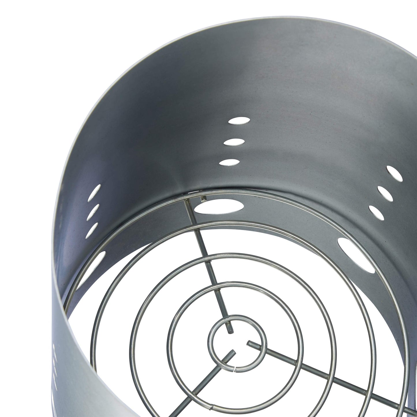 Relaxdays XL Charcoal Chimney Starter, Steel, BBQ Lighter, Stove, Grill, H x Dia: 30 x 19 cm, Grill Ignition, Silver