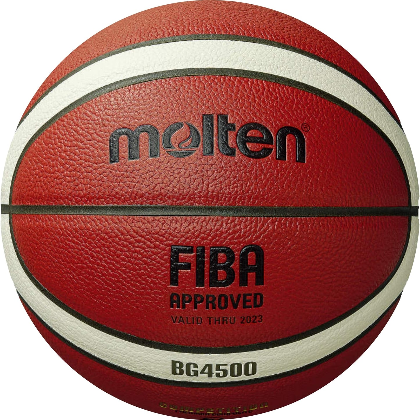 Molten BG4500 Basketball, Match Ball, BBL & WBBL, FIBA Approved, Premium Composite Leather, Indoor Play, Orange/Ivory, Size 7, Suitable For Boys age