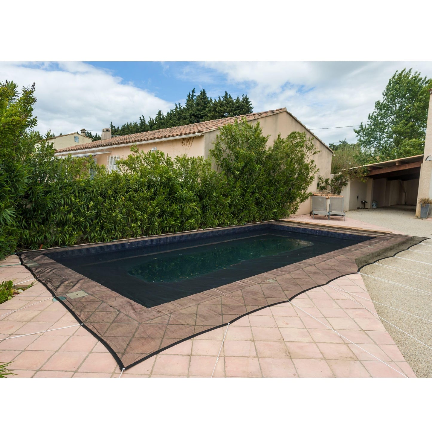WERKA PRO - 10851 - Pool Net - Rectangular Pool - 4 x 7 m - Black