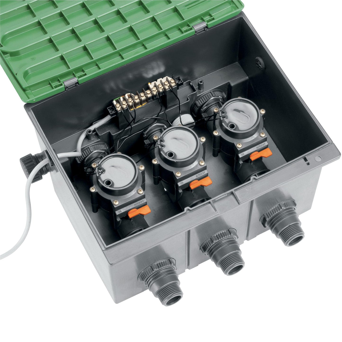 GARDENA irrigation valve 24 V: Automatic irrigation control, self-cleaning fine filter, manual opening/closing of the valve (1278-20)