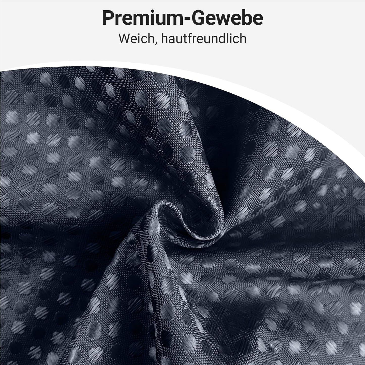 Lerores Shower Curtain, 180 x 200 cm, Waffle Man Blue, Weighted Hem, Anti-Mould Textile, Water-Repellent