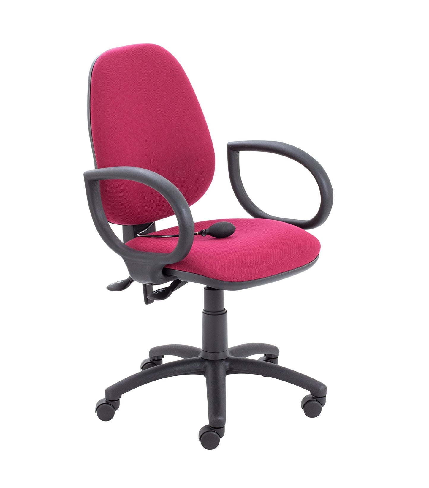 Office Hippo Desk Chair, Ergonomic Home & Office Chair With Adjustable Seat, Back & Lumbar Pump For Comfort & Support