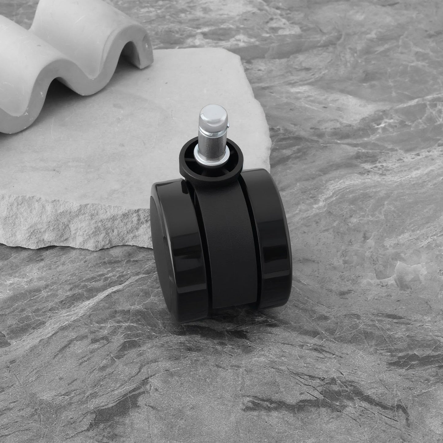 LT Easiyl 5PCS Soft Edge Casters Twin Wheel Non-Hooded