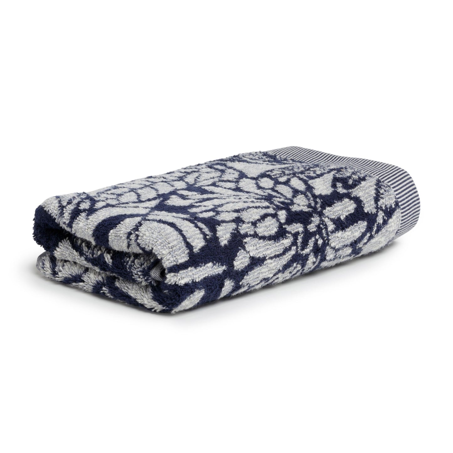 M?ve Brooklyn Botanic Hand Towel 50 x 100 cm 85% Cotton / 10% Viscose / 5% Linen Natural/Deep Sea