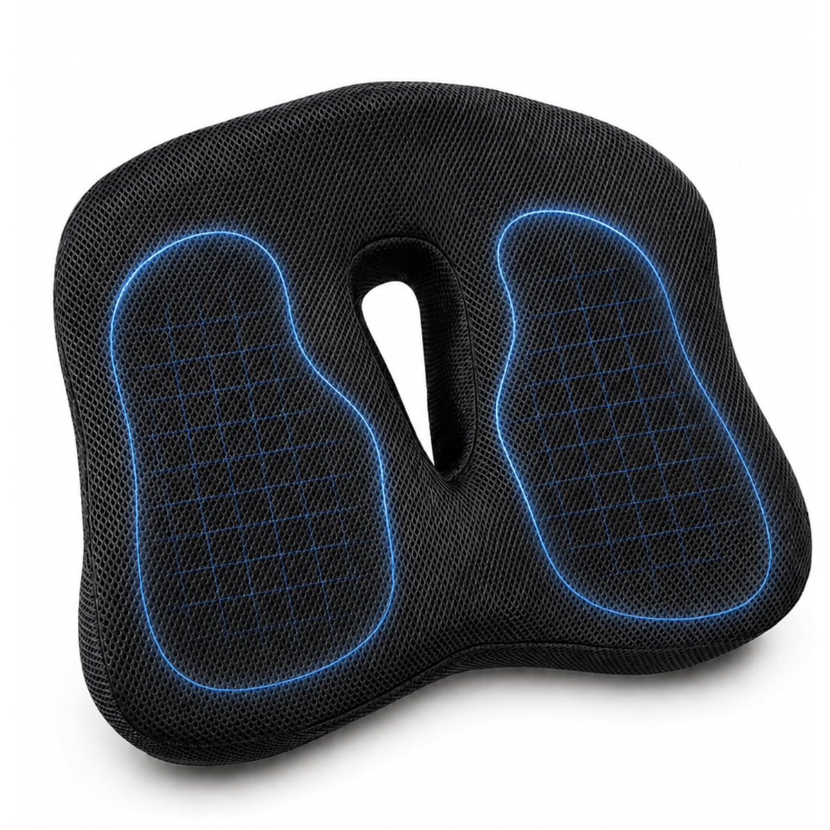 Zolirao Memory Foam Seat Cushion for Coccyx Support, Office Chair, Black