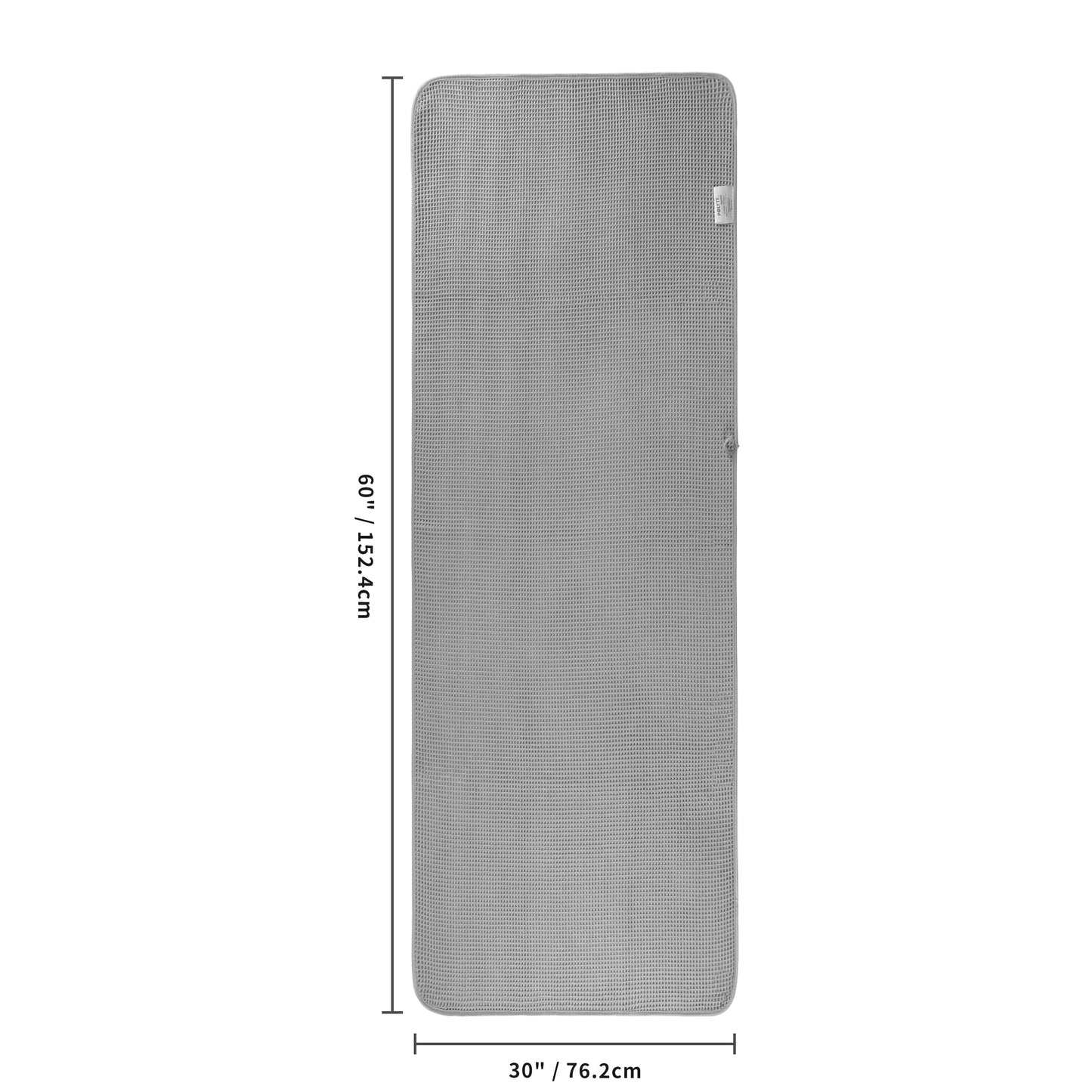 POLYTE 380 GSM Microfibre Quick Dry Waffle Bath Towel, 76.2x152.4 cm