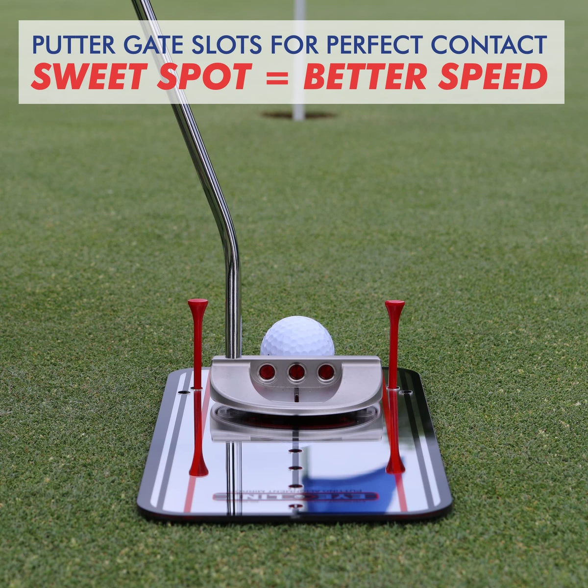 EyeLine Golf Putting Alignment Mirror, Portable Practice Putting Trainer, Mirror Size 12 x 6 Inches, As Seen on PGA Tour, Made in USA. Use Outdoors or