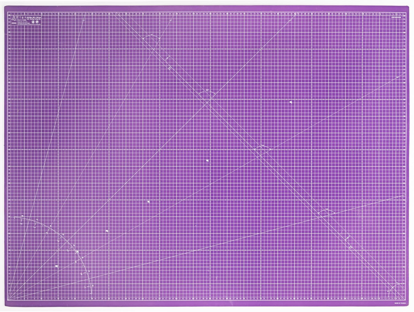 Elan A0 Cutting Mat Pink and Purple, 5-Ply Hobby Board for Crafts 120X90 CM, Extra Large Self Healing Cutting Mat A0, Extra Large Craft Board Pink