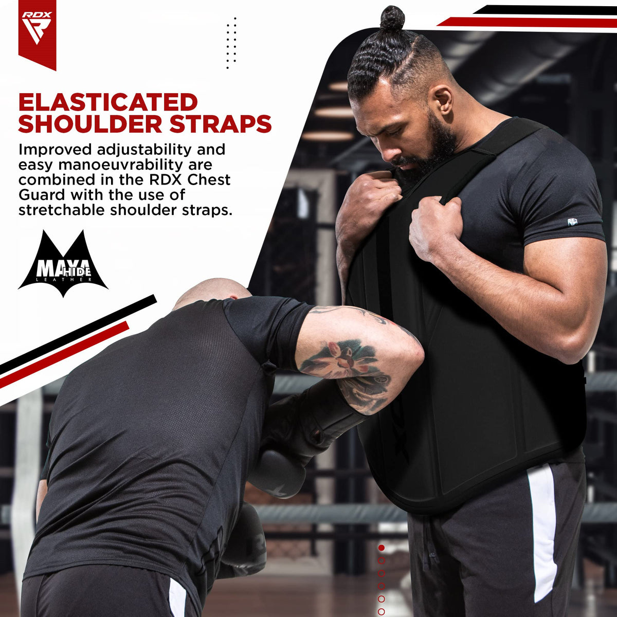 RDX Chest Guard, MMA Kickboxing Muay Thai Boxing Body Protector, Sparring Training Heavy Punching, KARA Adjustable Strike Shield, Martial Arts Upper