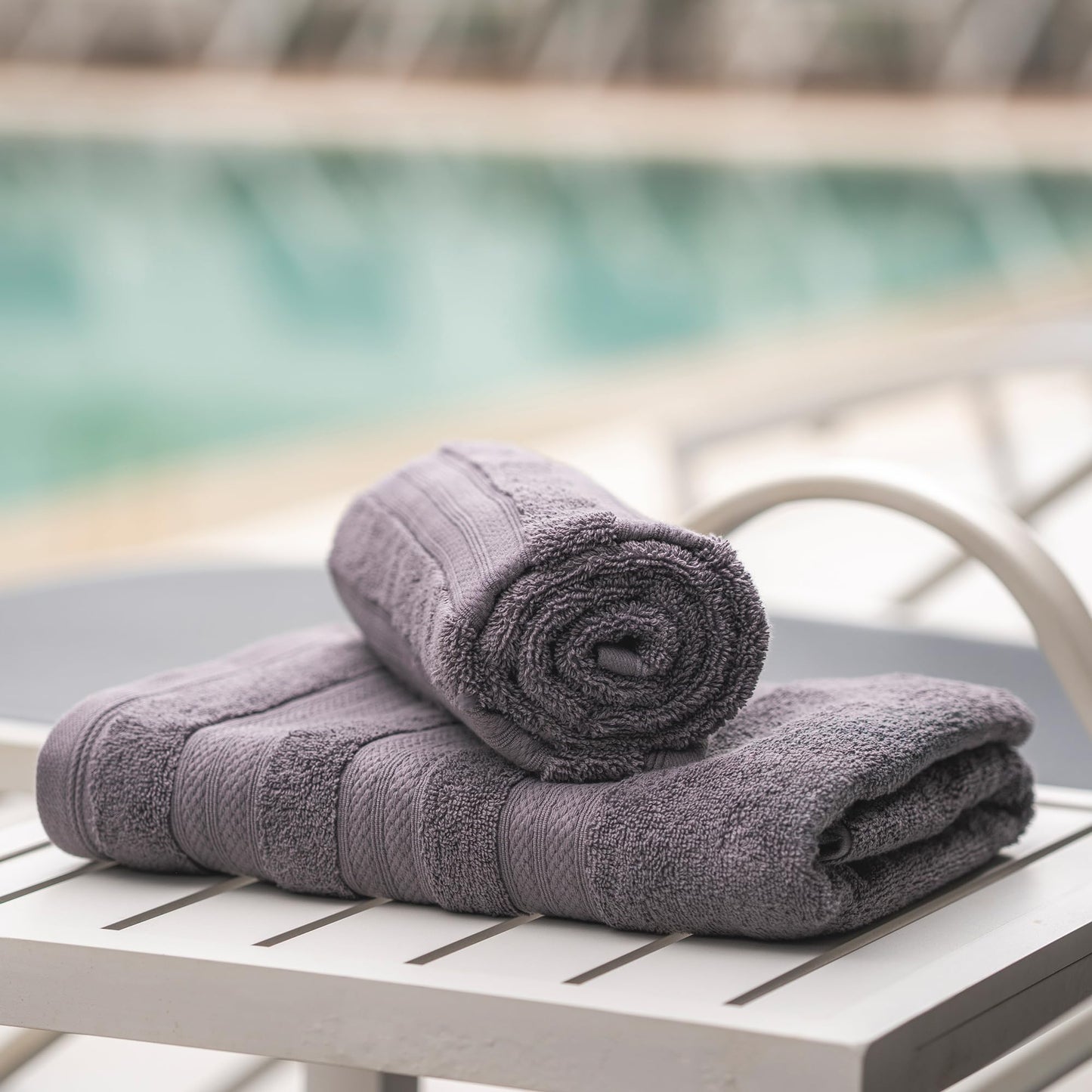 MELLUVA Large Bath Towels | Set of 4 | 100% Turkish Cotton | Highly Absorbent 600GSM | Soft Plush Luxury Towel Set | 2 Bath Towels 2 Hand Towels