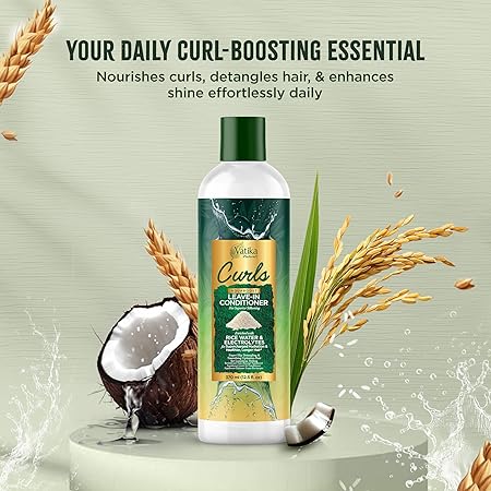 Vatika Naturals Curls Leave-In Conditioner Hydrating & Defining for Curly Hair