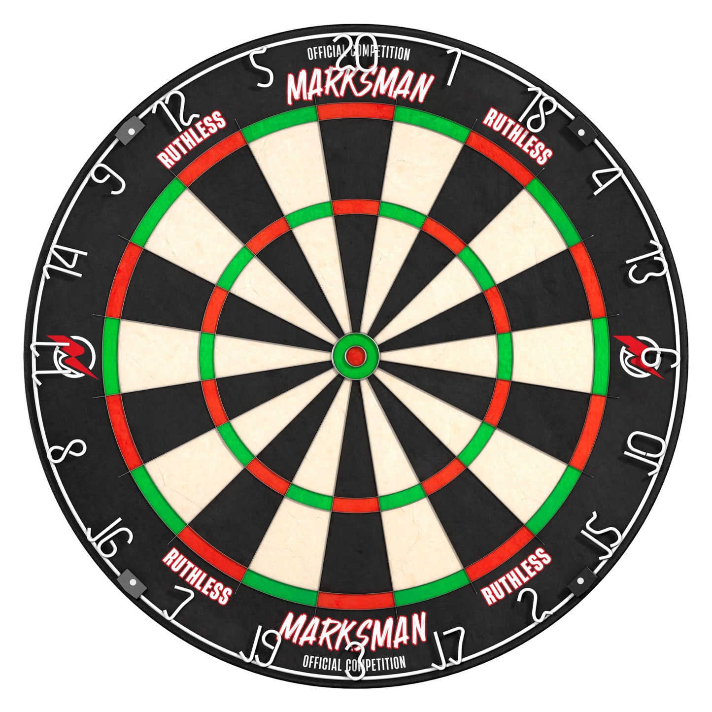 Ruthless Marksman Dart Board | Professional Level Ultra Thin Wire Sisal Dartboard for Steel Tip Darts (DB072)