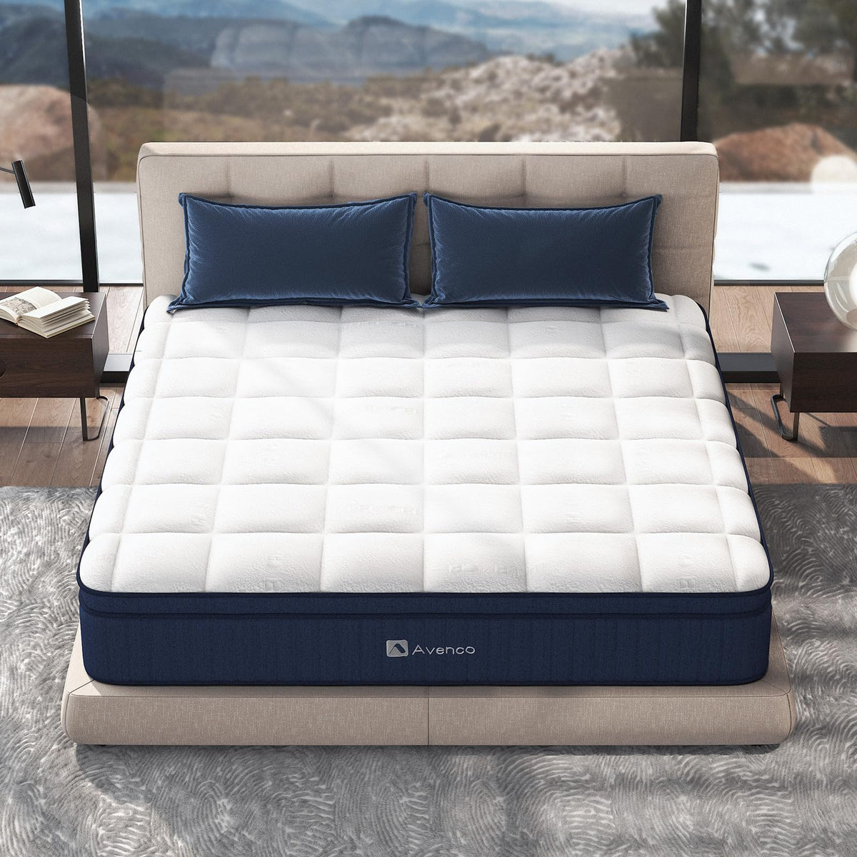 Avenco Bed Mattress Conventional, Latex Foam, Small Double