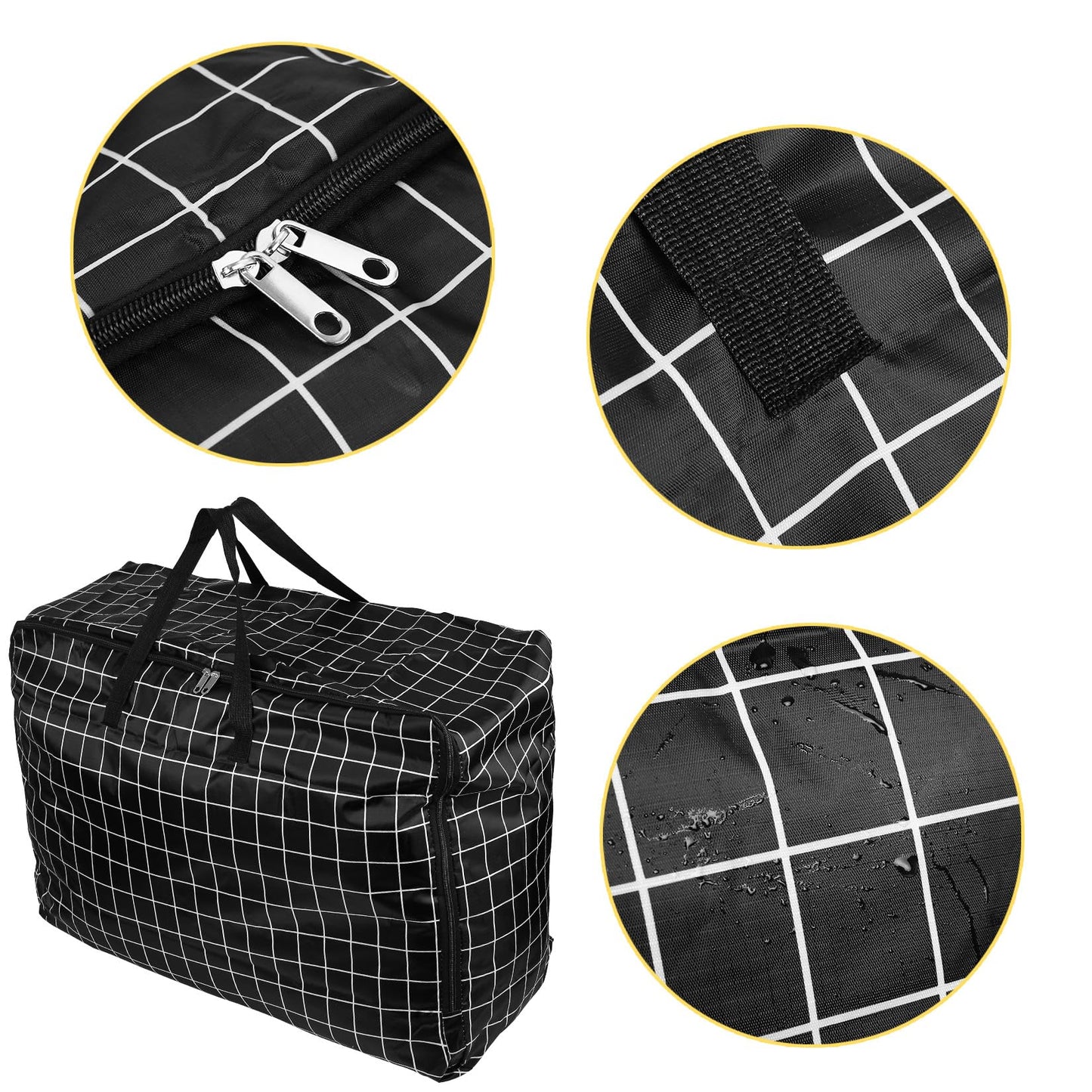 1 Pcs 105L Large Storage Bags For Bedding,Waterproof Moving Storage Bags