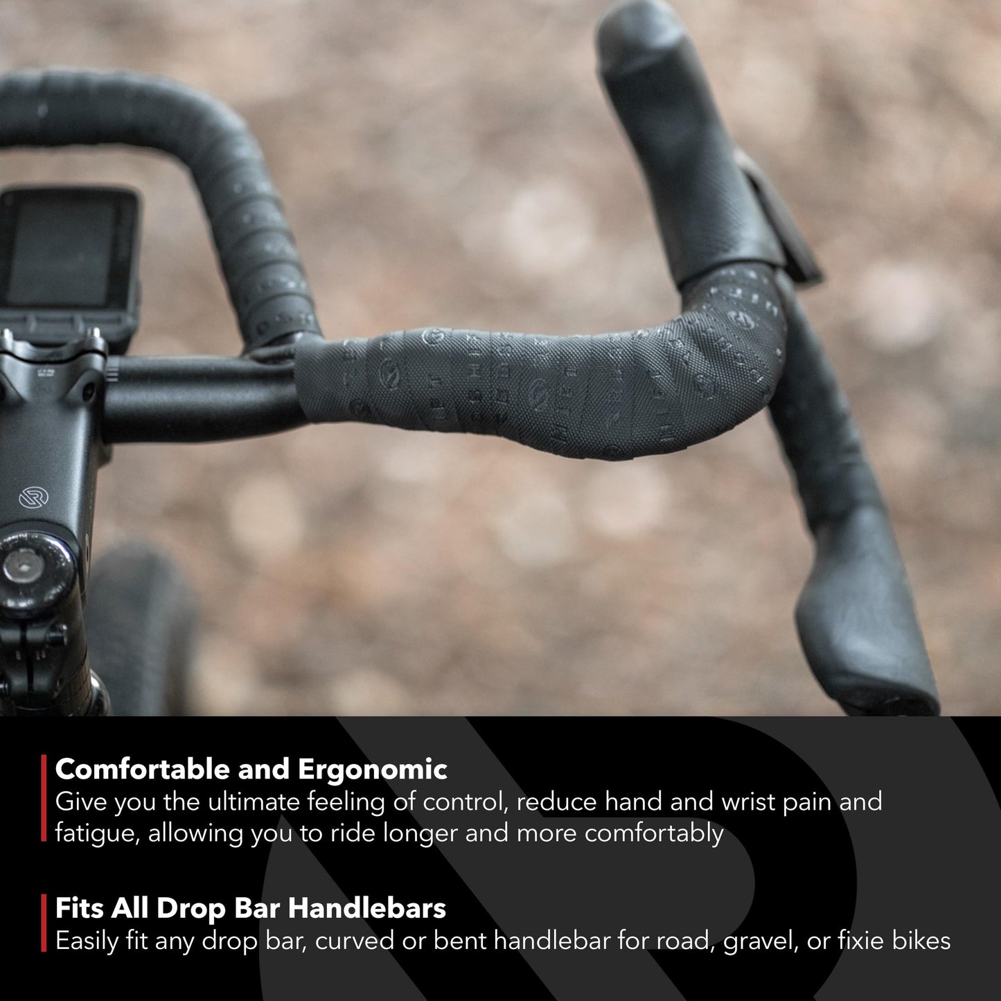 REDSHIFT Cruise Control Drop Bar Handlebar Grip for Road Bike, Gravel and Fixie Bicycles Handle Grips, Ergonomic Comfort Cycling Biking Accessories