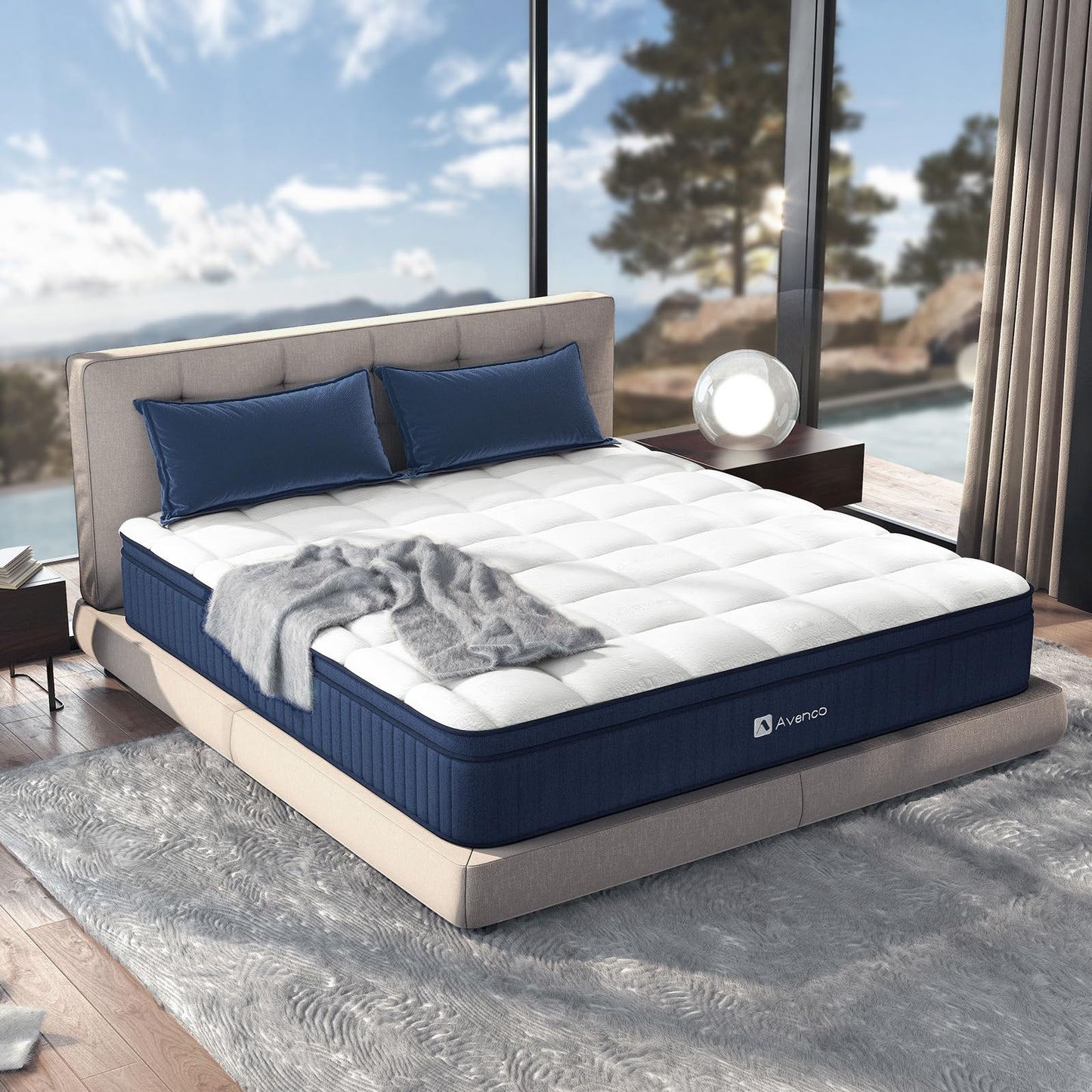 Avenco Bed Mattress Conventional, Latex Foam, Small Double
