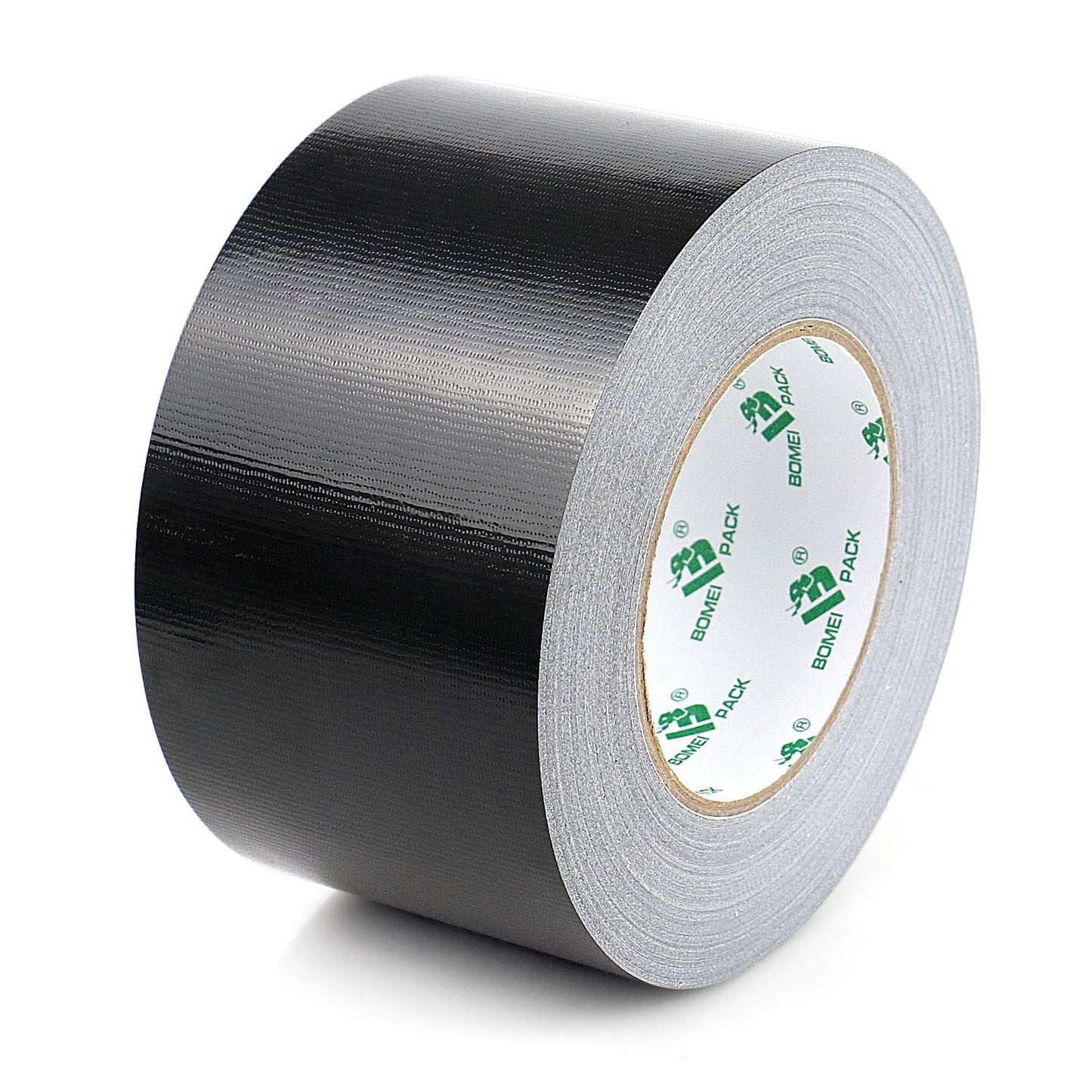 BOMEI PACK Black Wide Duct Tape Reinforced 75mm x 50m Waterproofs Heavy Duty Gaffer Tape for Pipelines Fixing Repairing DIY Craft Labeling,Carpet Edge