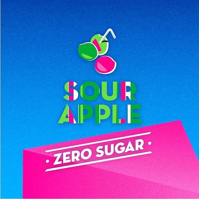 Candy Can, Sour Apple, Fizzy Drink, Nostalgic American Soda Flavours, Sugar Free, Sparkling Pop Cans