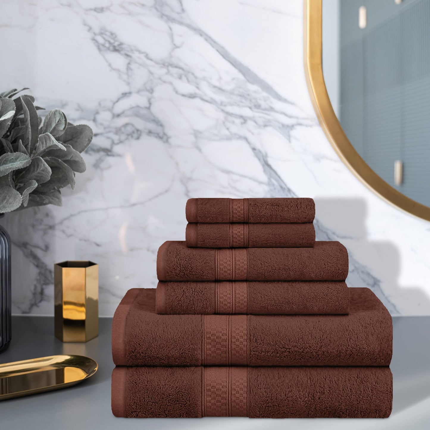 Home City , Towel Set, Cocoa - Towel