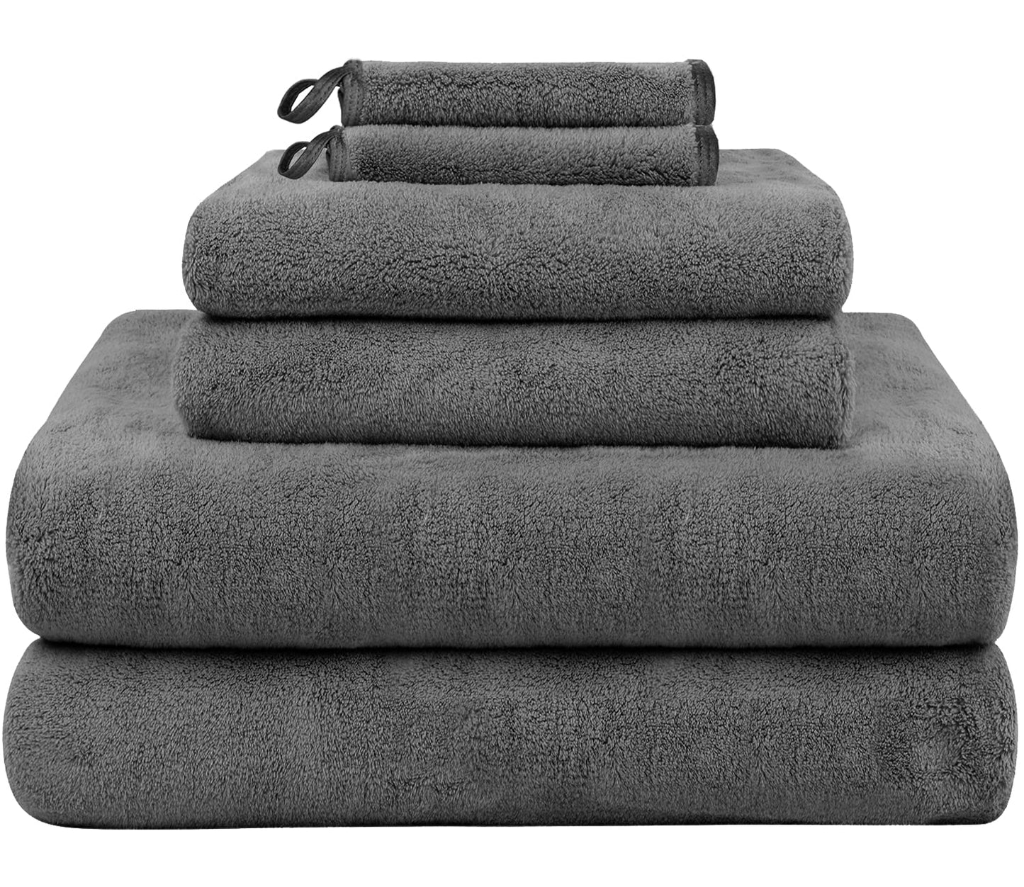 KinHwa Bath Towel Set Soft and Plush 100% Microfibre Bathroom Towels Ultra Absorbent Towels for Bath Shower Spa