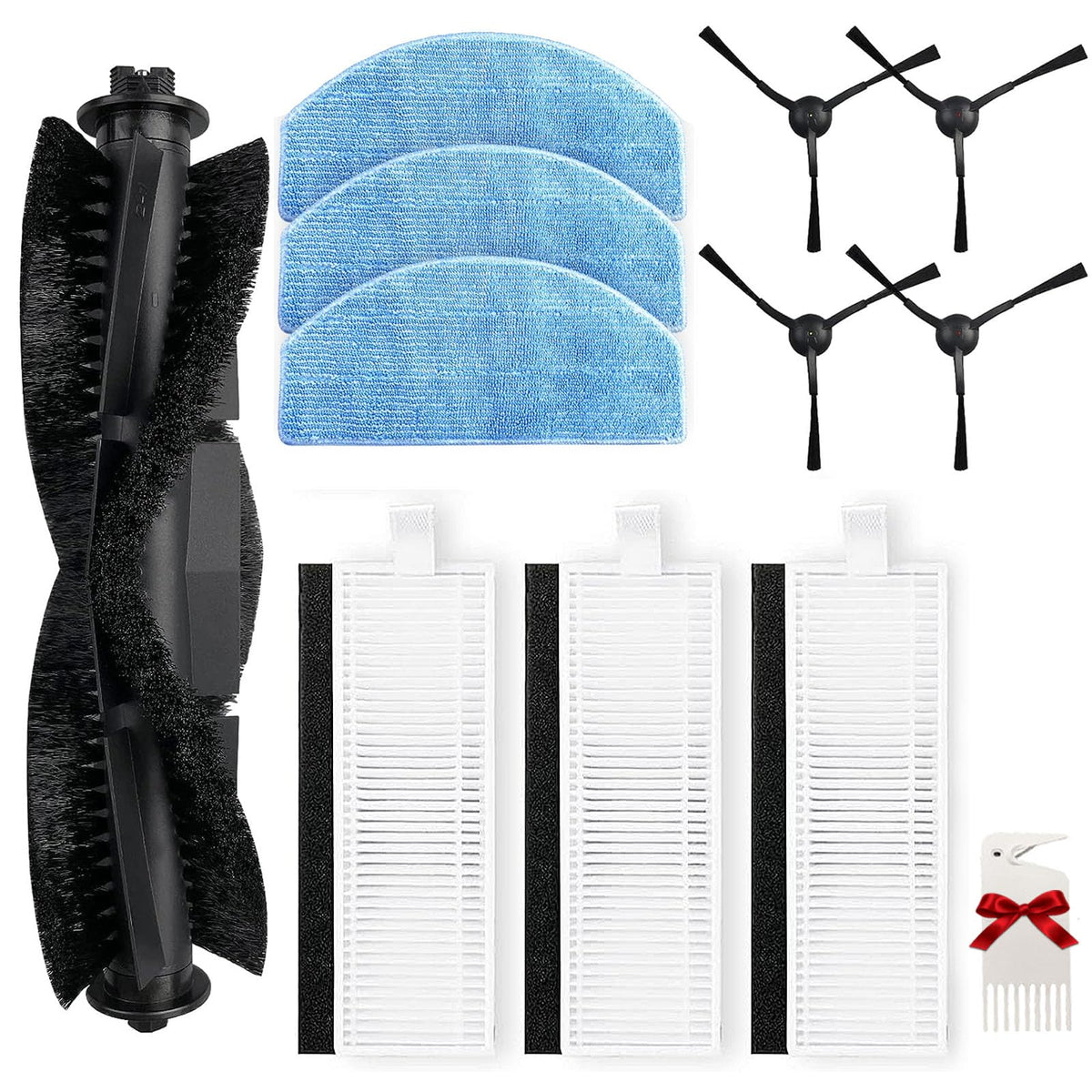 KiimSin Accessories Set for Tikom G8000 / G8000 Pro, for Honiture G20, G20 Pro, for Laresar Evol 3 Robot Vacuum Cleaner Repalcement Parts, Main Brush