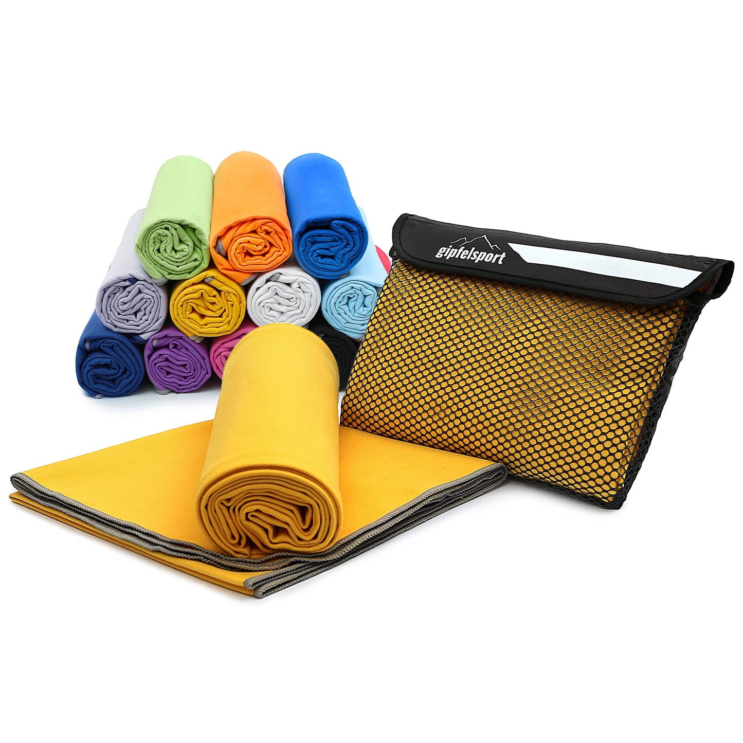 gipfelsport Microfibre Towel Yellow 1x L(140x70cm)