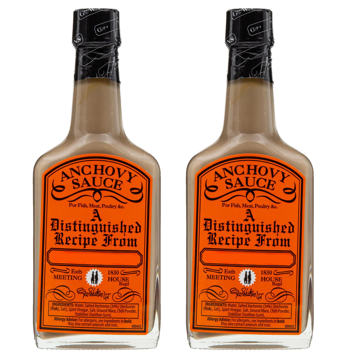 Anchovy Sauce Bundle With Anchovy Sauce 190ml by Geo Watkins (2 Pack)
