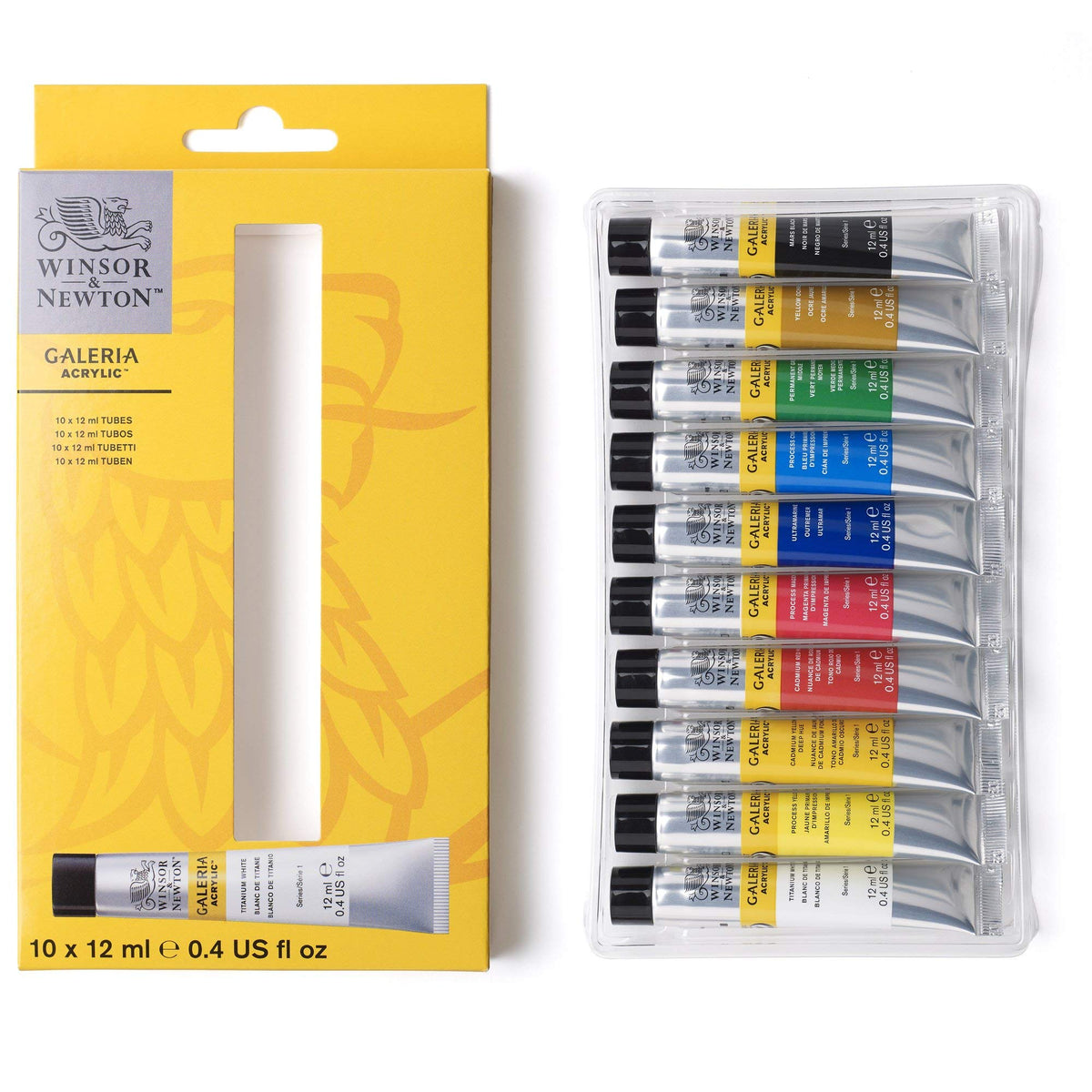 Winsor & Newton, Galeria Acrylic, 10x12ml Tube Set
