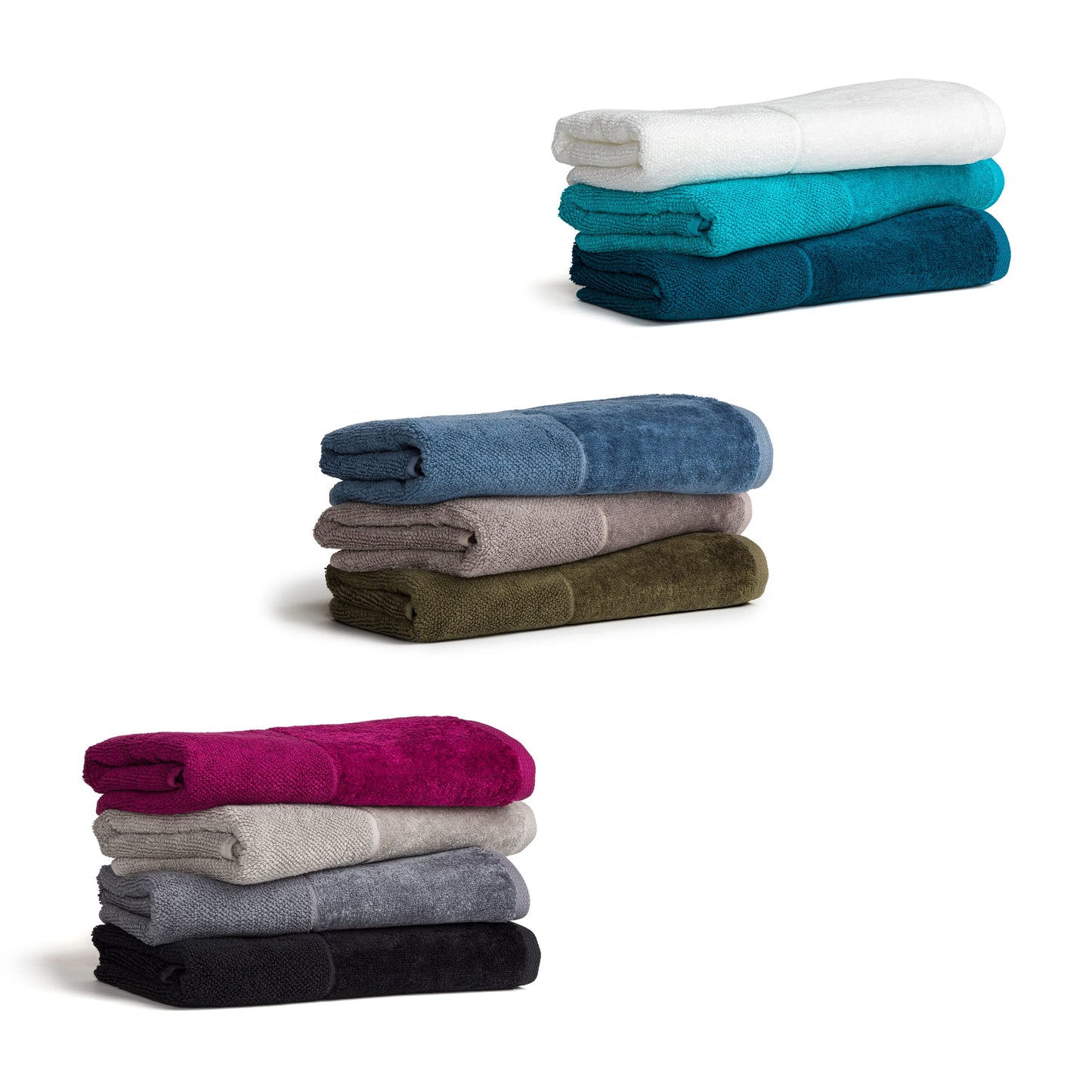 Möve Bamboo Luxe set of 3 soap cloths 30 x 30 cm made of 60% cotton / 40% viscose from bamboo cellulose, peridot