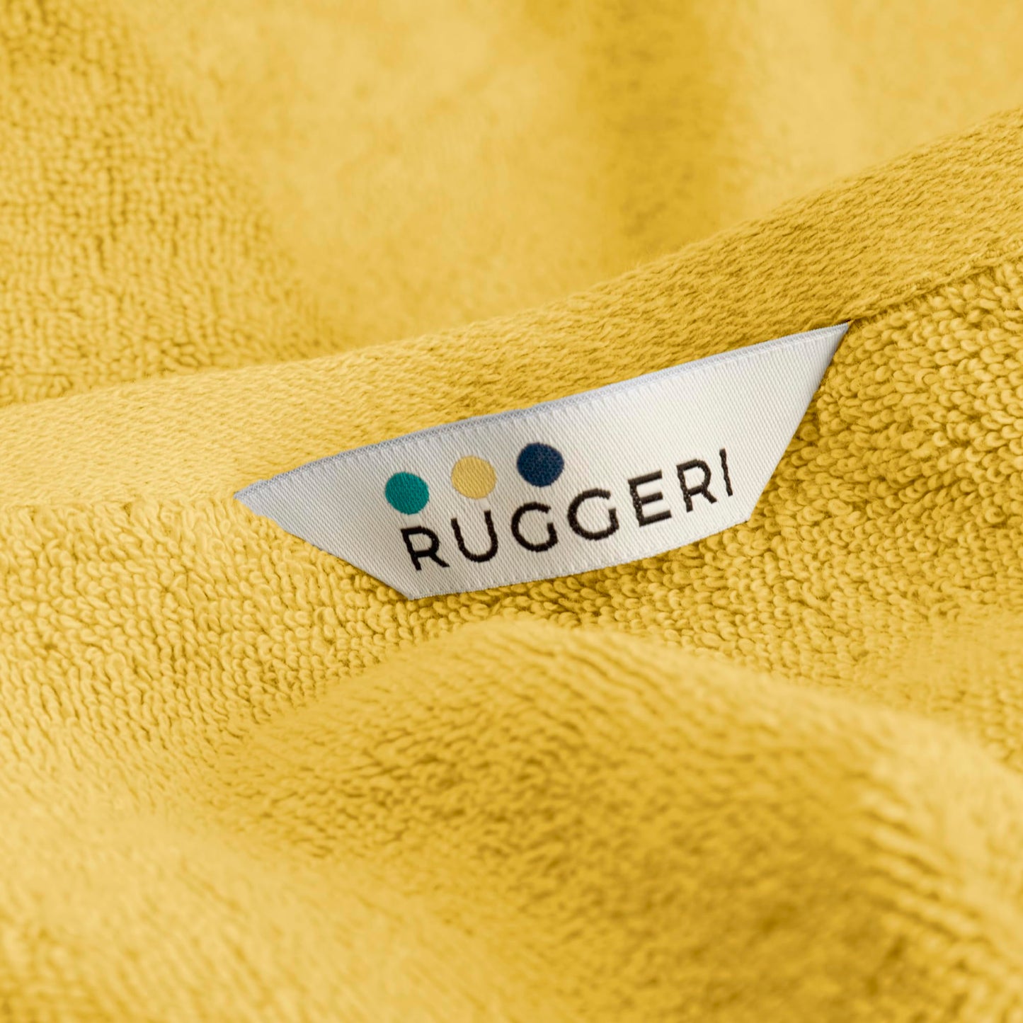 Ruggeri 4 Piece Guest Towel Set, 40x50 cm, Soft Cotton, Yellow