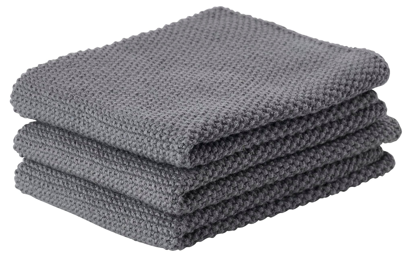 Zone Denmark Cotton Cleaning Cloths, Set of 3, Cool Grey