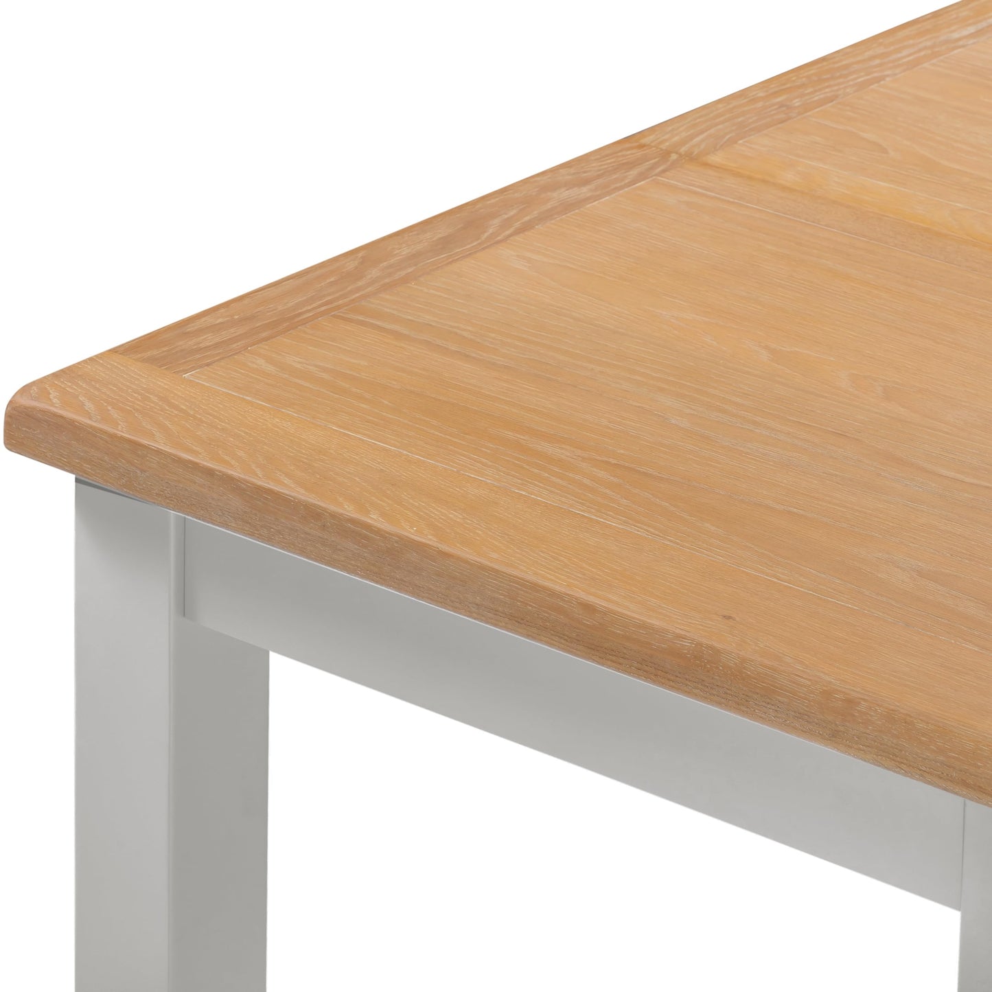 Seconique Windsor Extending Dining Table in Pebble Grey/Oak